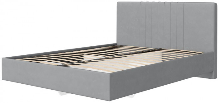 Кровать с латами Соло 180*200, Светло-серый