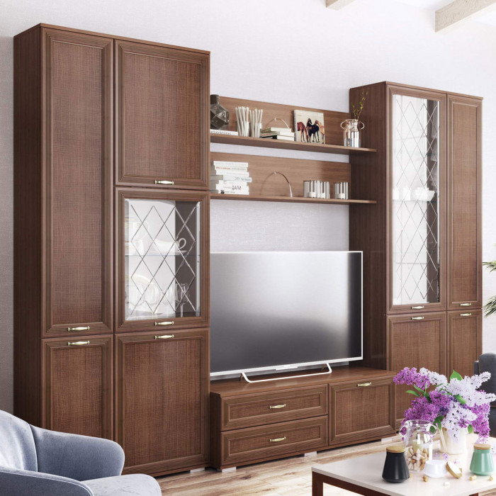 "Ливорно" Пенал с полками ЛШ-1 орех донской