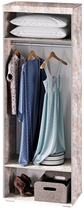 "Инстайл" ШК-29 бетон/белый