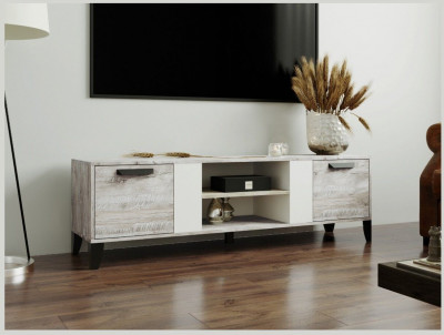 Тумба ТВ Парус-7 дуб юкон/белый