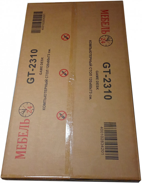 Игровой стол Мебель--24 GT-2310, цвет чёрный, ШхГхВ 120х60х73 см., столешница МДФ 15 мм.(регулировка высоты: 72,5 - 73,5 см.), макс. нагрузка 100  кг.
