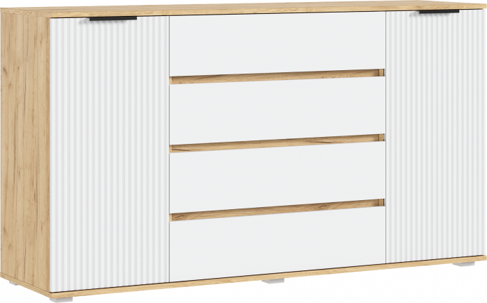 Модульная спальня Марвэл, Дуб крафт/Браш вайт