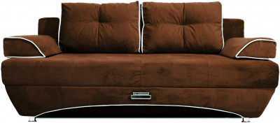 Диван Еврокнижка Валенсия коричневая