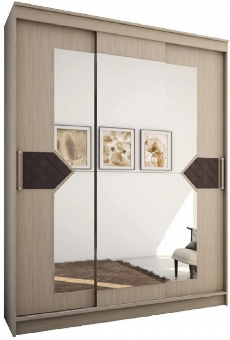 Модульная спальня Николь, композиция 1 (Ясень Шимо / Лиственница темная)