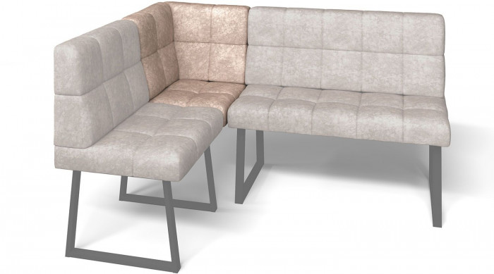 Кухонный диван Реал МУ 590 Латте/Черный муар