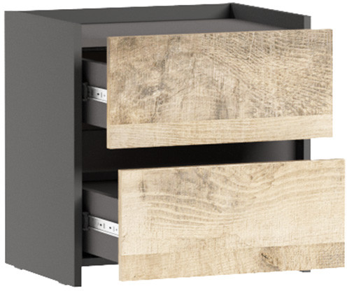 Спальня Денвер. Комплект 1, Графит, Дуб гранж песочный