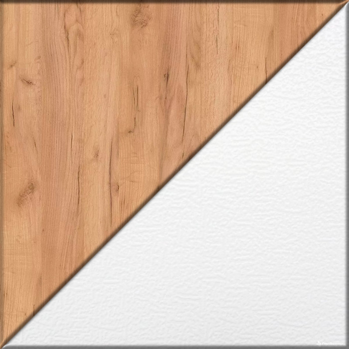 Лидер-8 Пенал + Тумба МД 3.15 + Тумба МД 3.16, белый шагрень/крафт золото