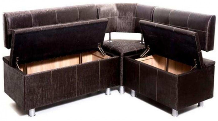 Кухонный уголок Торонто 1500х1250 к/з Бурбон