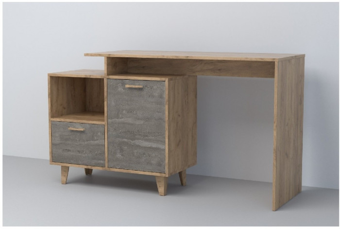 Эго Стол Ст-2 НГ (Камень Темный/Бетон Светлый)