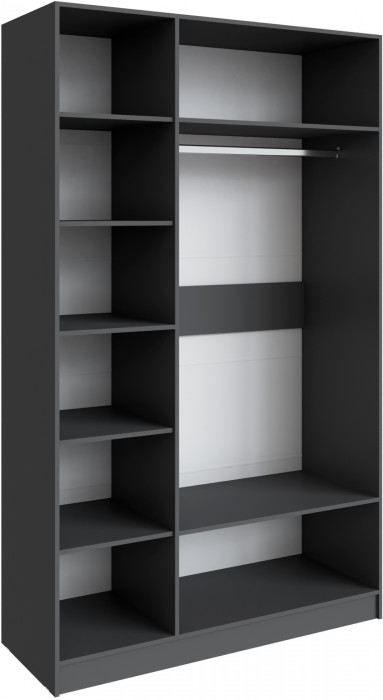 Шкаф Мадрид (1,4) без зеркала, Графит серый