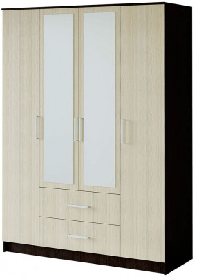 &quot;Фиеста&quot; шкаф 4-х створчатый (1600х2216х610) венге/лоредо