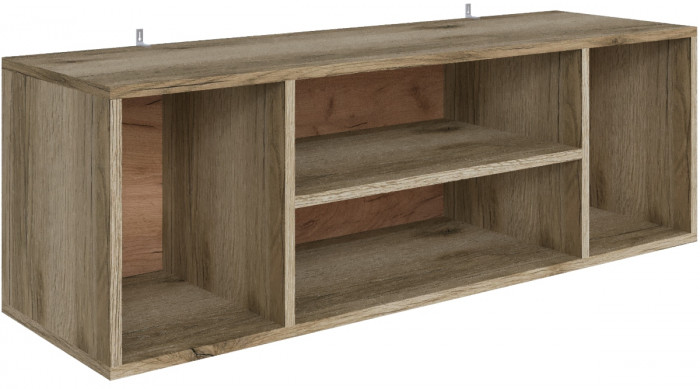 Полка навесная (открытая) Мадрид ПНО-3 (1,1) дуб делано