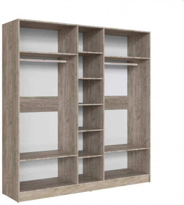 Шкаф Вегас 2000 дуб крафт серый/цемент