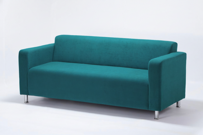 Диван прямой Томи, 200 см, велюр, зеленый