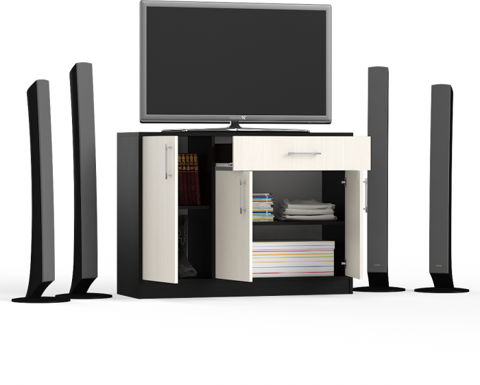 Комод СВК № 4, венге/дуб лоредо