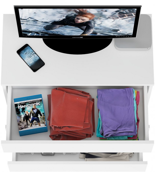 Мори Комод МК800.1, цвет белый, ШхГхВ 80,4х41х73 см.