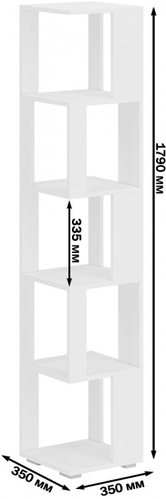 Стеллаж СВК 2 шт., дуб сонома/белый