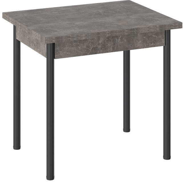 Родос Тип 2 стол с опорой d40 (Черный муар/Дуб Крафт золотой)