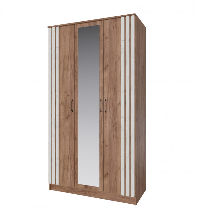 Модульная прихожая Кано, набор 2, Крафт табачный/Крафт белый