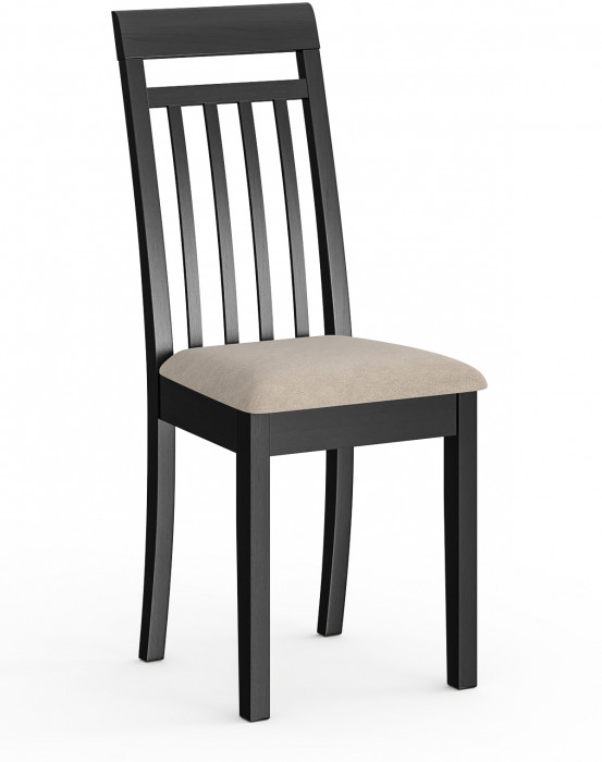 Стул Мебель--24 разборный Гольф-11, цвет венге, обивка ткань велюр капучино 25, ШхГхВ 40х40х100 см., от пола до верха сиденья 47 см.