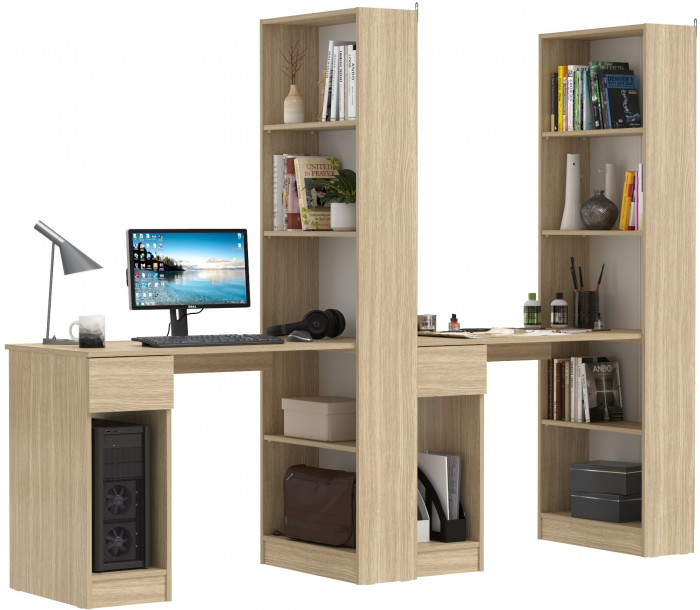 Лайт Шкаф комбинированный 10.01 + 10.01, цвет плэйн, ШхГхВ 230,6х58,2х179 см., универсальная сборка(обязательно крепление к стене)