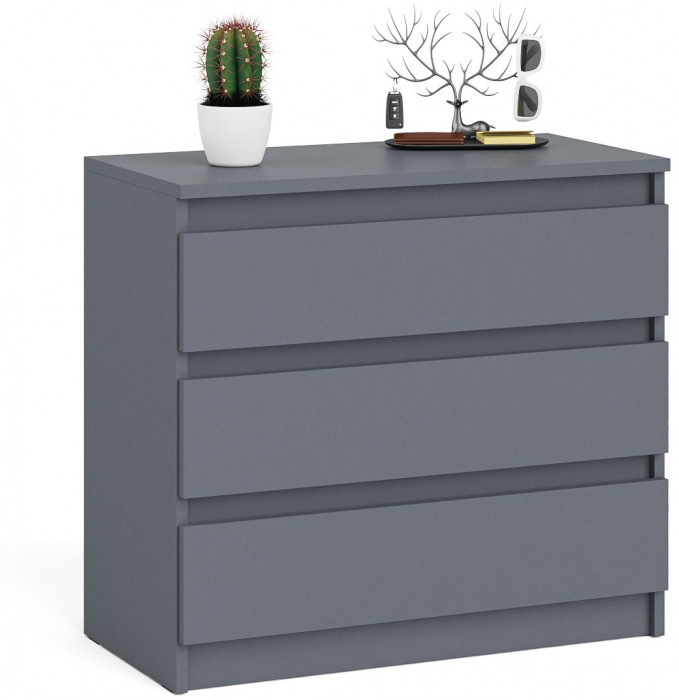 Мори Комод МК800.1, цвет графит, ШхГхВ 80,4х41х73 см.