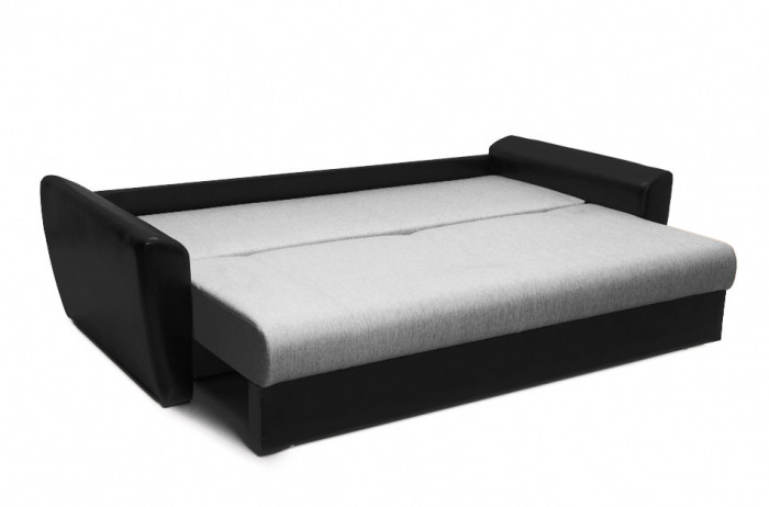 Диван еврокнижка Амстердам 160 рогожка серая НПБ