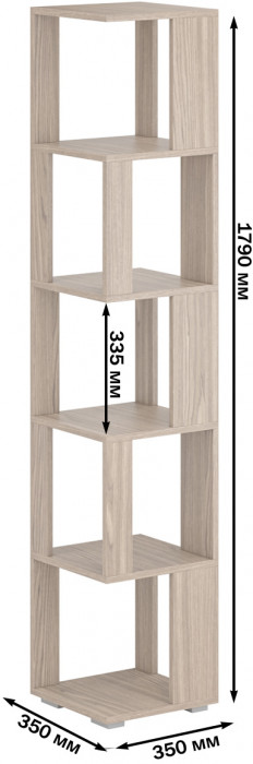 Стеллаж СВК 2 шт., ясень шимо светлый