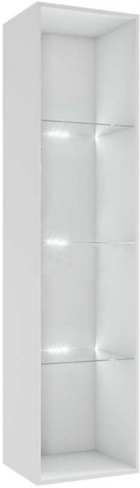 Модульная гостиная Флорис, композиция 1 (Черный глянец, Белый)