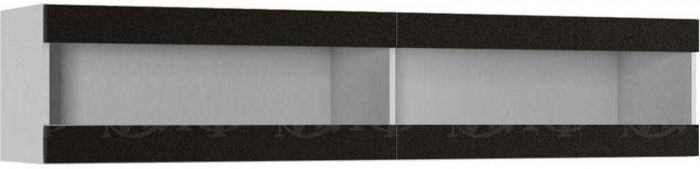 Модульная гостиная Флорис, композиция 1 (Черный глянец, Белый)