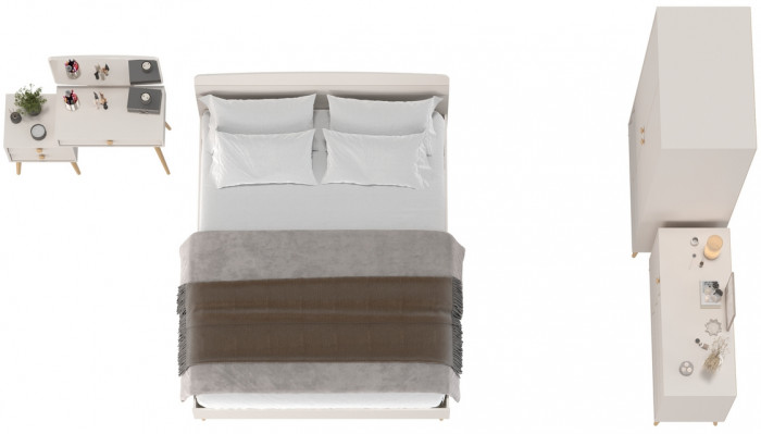 Афина Спальня 05-1600, кашемир серый