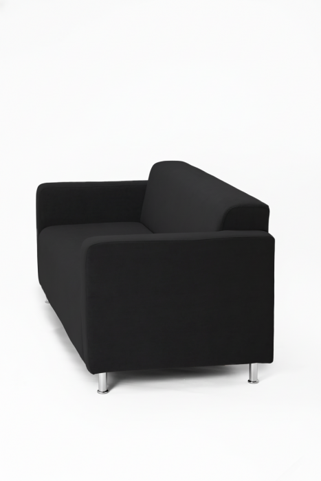 Диван прямой Томи, 180 см, велюр, черный