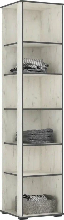 Норд Композиция Шкафов (прямые + угловые), Дуб крафт белый/Дуб крафт белый