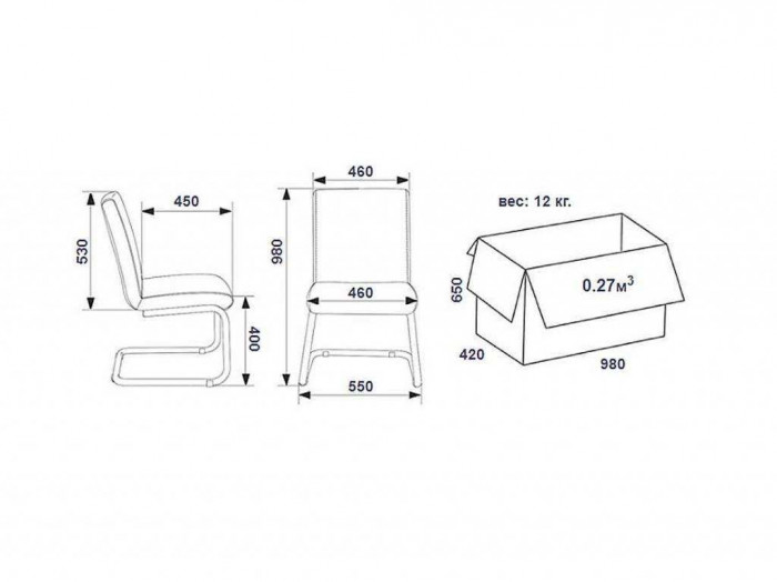 Стул SBLINE 29 к/з бежевый
