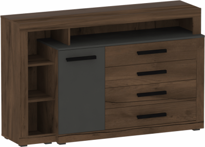 Глазго Тумба c дверцей и 4 ящиками