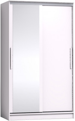 Шкаф-купе с зеркалом Strike 1200 Белый