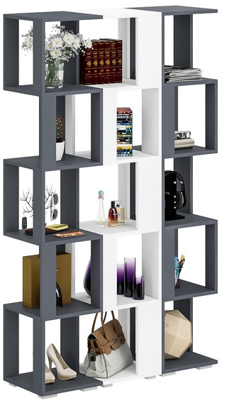 Стеллаж СВК 3 шт., графит/белый