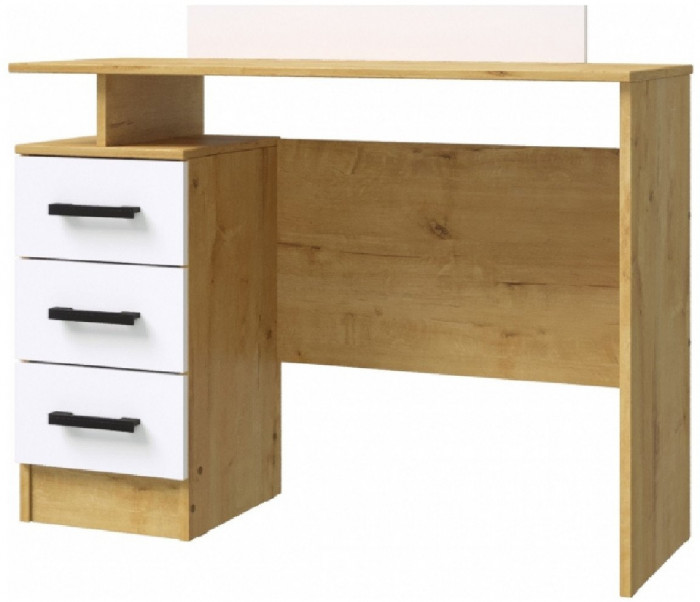 Модульная спальня Эко, композиция 4 (Белый гладкий, Дуб Вотан)