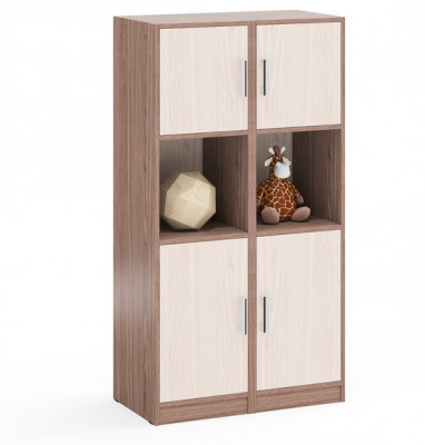 Два Пенала С-МД-СК9П к компьютерному столу С-МД-СК9, цвет ясень шимо светлый/ясень шимо тёмный, ШхГхВ 86х45х160 см., универсальная сборка