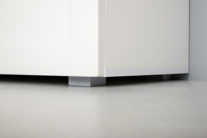 Остин 11.53 Кровать + ортопед + 16.240 Комод + 16.47 Тумба под ТВ, белый шагрень/дуб крафт золотой