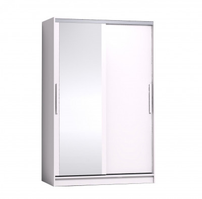 Шкаф-купе с зеркалом Strike 1350 Белый