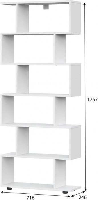 Стеллаж (змейка) Токио, Белый