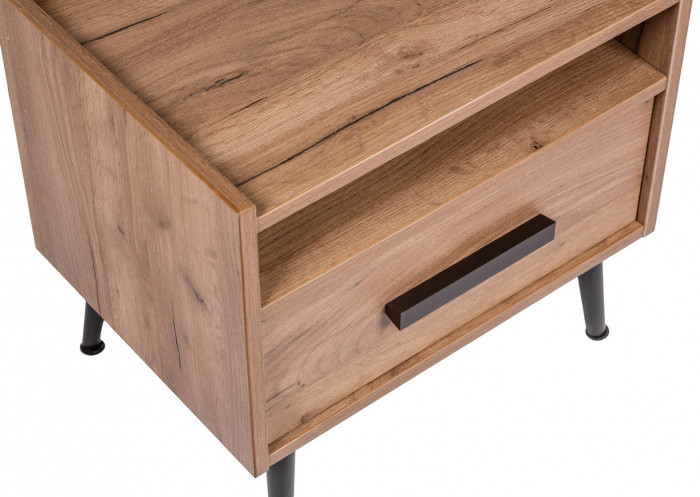 Тумба прикроватная с ящиком Nature 41, дуб табачный