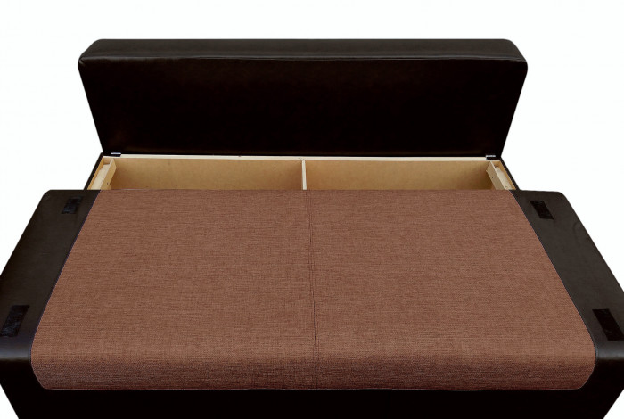 Амстердам еврокнижка Мини 150 рогожка коричневая