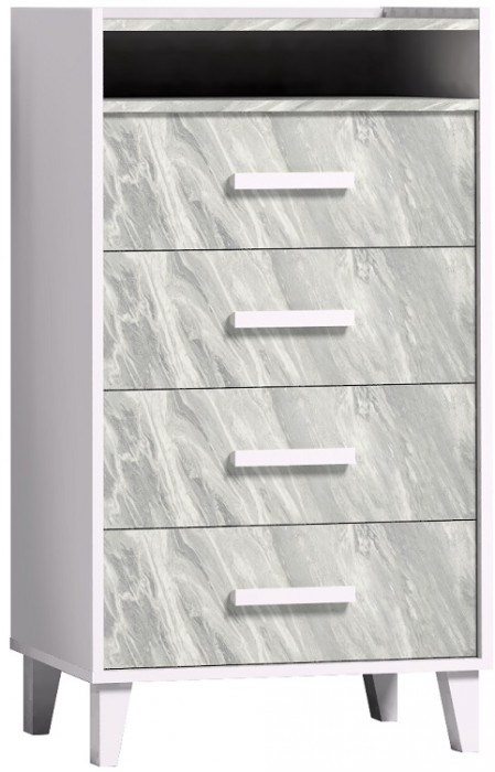 Комод высокий Айрис 45, статуарио