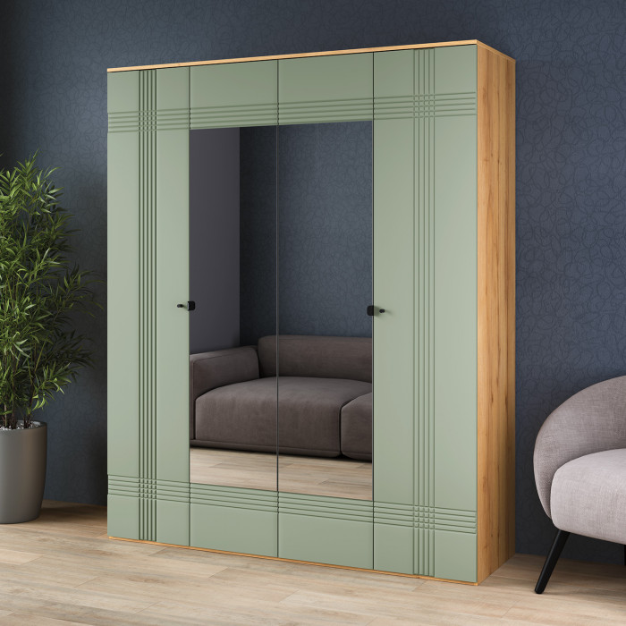 Шкаф распашной четырехдверный Вега Саксония