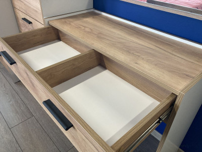 НМ 011.40 Стол туалетный Оттавия Белый/Дуб золотой