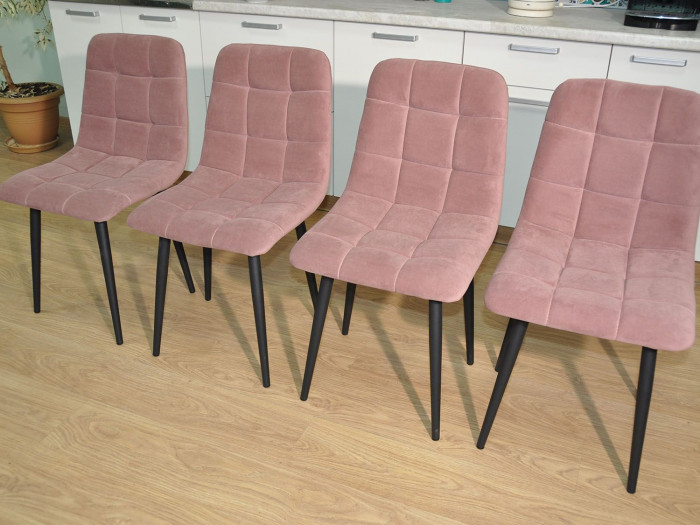 Обеденная группа Колорадо / Стул Х 4 шт. / Бетон темный/черный / бид 27