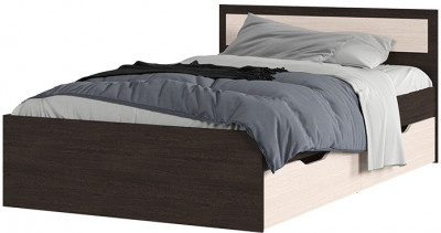 ГАРМОНИЯ КР 606 кровать с ящиками (1,252х0,78х2,032) венге/белфорт