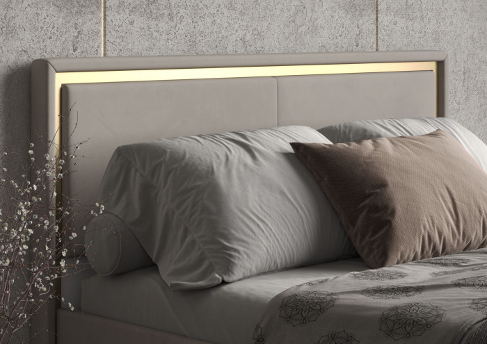 Кровать 140 с ортопед. основанием КР-431-М-14, Микровелюр Zeekr-47